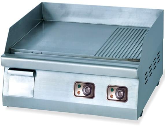 GRILLER ½ FLAT & ½ RIBBED - 600MM COUNTER TOP
