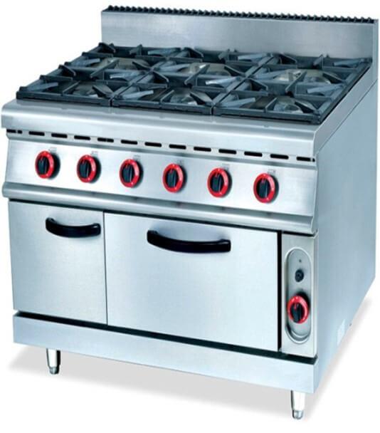 900 RANGE - 6 BURNER C/W GAS OVEN