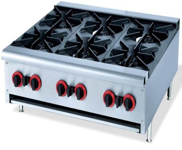 BOILING TABLE 6 BURNER FLOOR MODEL