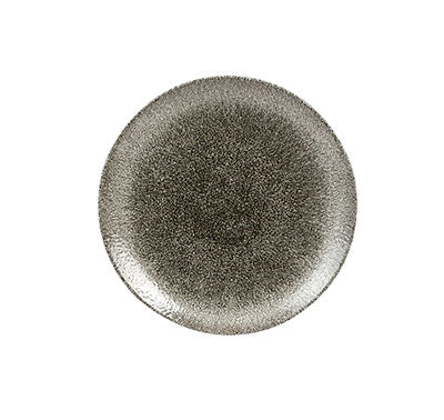 RAKU QUARTZ BLACK - COUPE PLATE - 16.5CM (12)