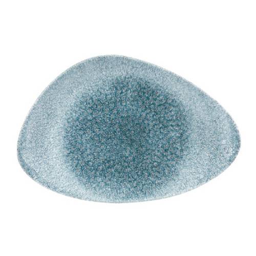 RAKU TOPAZ BLUE - CHEFS TRIANGLE PLATE - 30X20CM