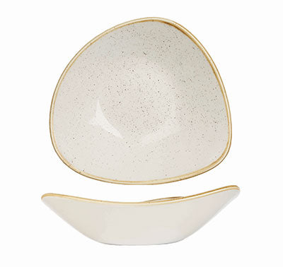 BARLEY WHITE - TRIANGLE BOWL - 18.5CM (12)