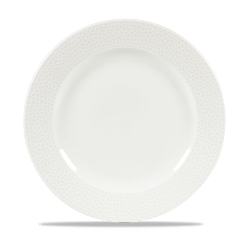 ISLA - WHITE - FOOTED PLATE 27.6CM (12)