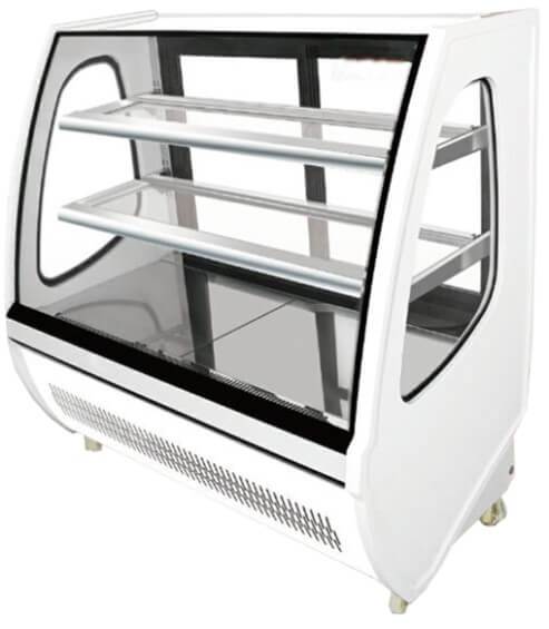 WHITE REFRIGERATED DISPLAY 1200