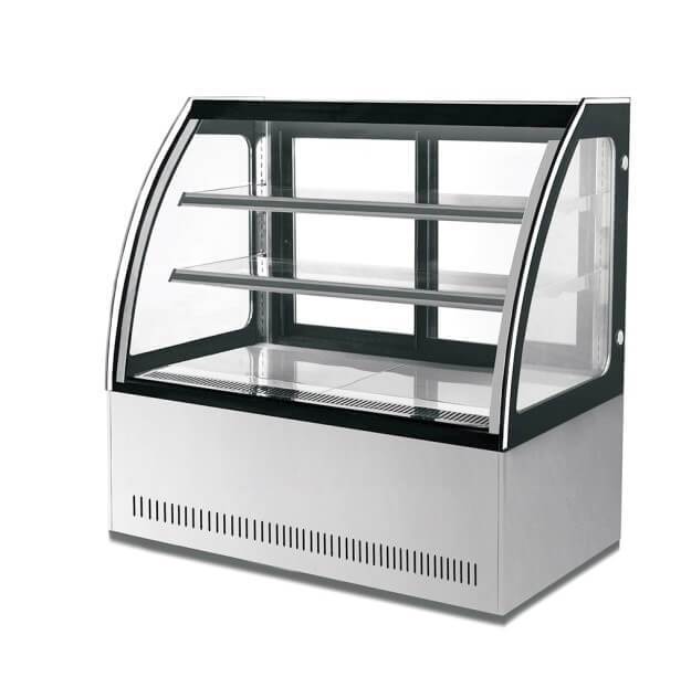 CURVED GLASS DISPLAY 1500W X 730D X H1200