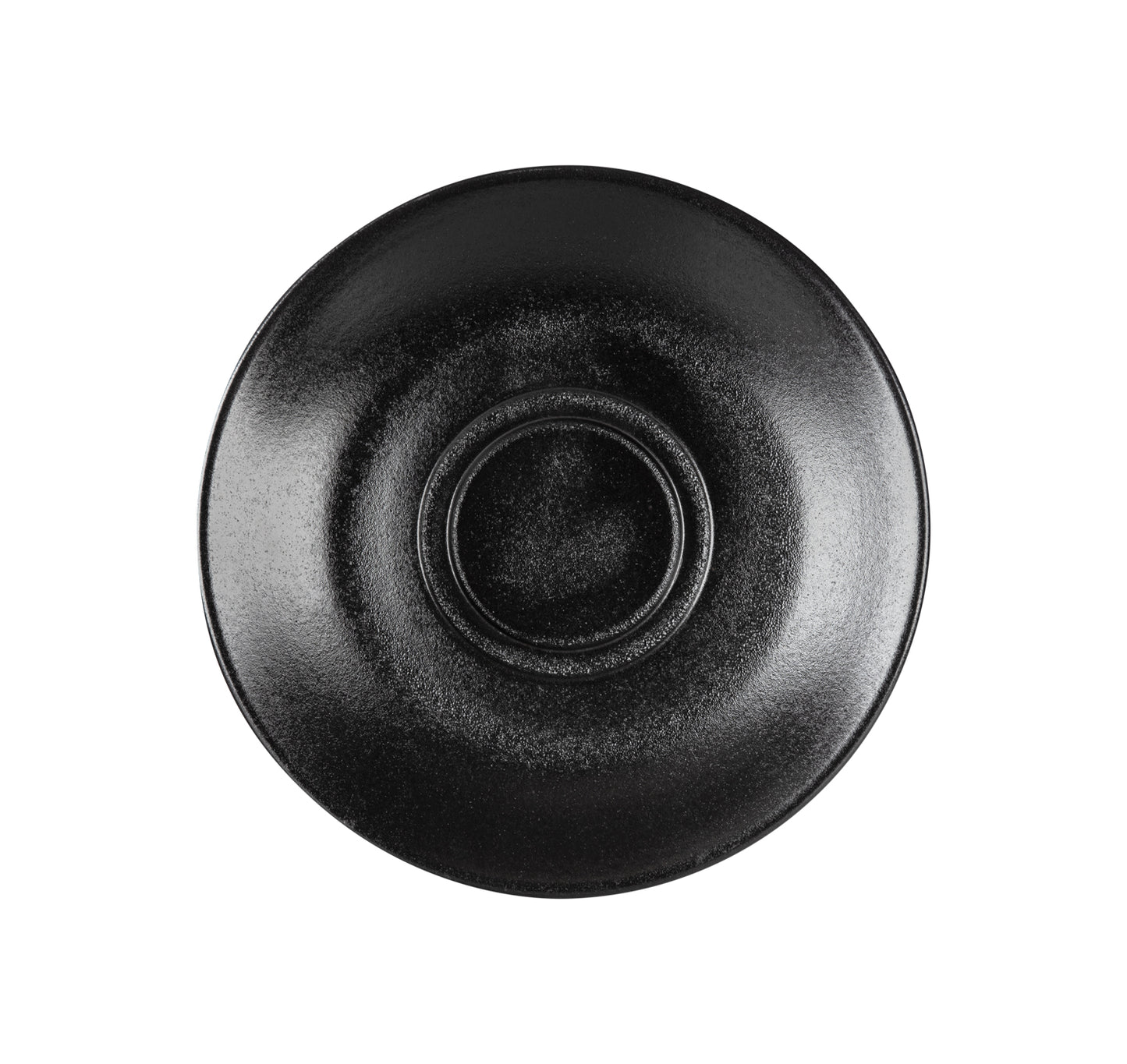 TEMPEST - BLACK - DOUBLE WELL SAUCER 15CM (24)