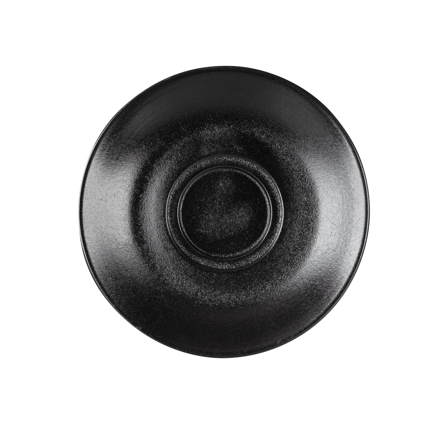 TEMPEST - BLACK - DOUBLE WELL SAUCER 15CM (24)