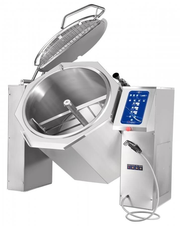 BOILING TILTING PAN 250 LITERS ,ELECTRIC, INDIRECT, FULLY AUTOMATED WITH MIXER