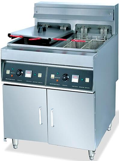 DEEP FRYER DOUBLE TANK HIGH SPEED 2/20LT ELECTRIC FLOOR MODEL