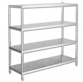 4 TIER S/STEEL SHELVING UNIT