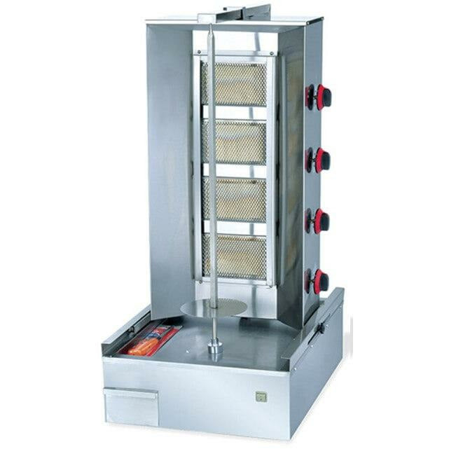 GAS SCHWARMA MACHINE 950MM HIGH 4 BURNER