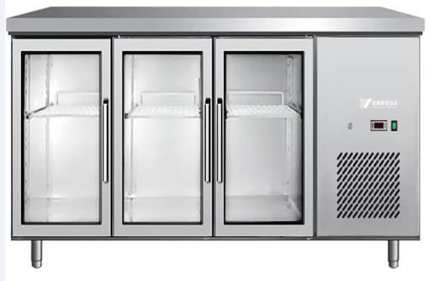 3 DOOR GLASS DOOR UNDERBAR 1800 X 700 X 850H NO LOCK AVAILABLE