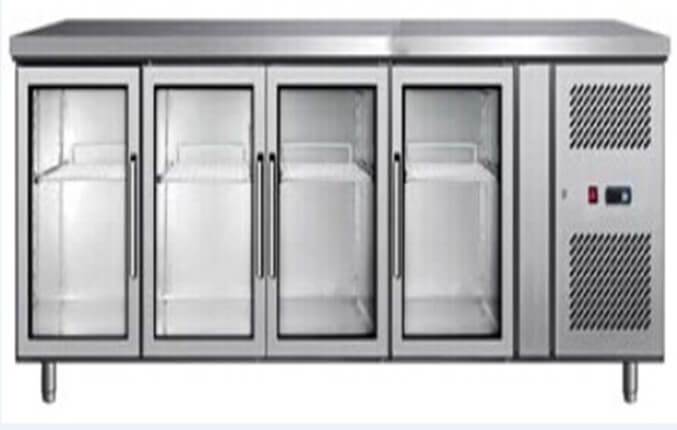 4 DOOR GLASS DOOR UNDERBAR 2230X700X 850 NO LOCK AVAILABLE