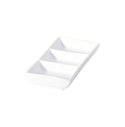 RECT. 3-DIVIDED DISH - 17CM (6)