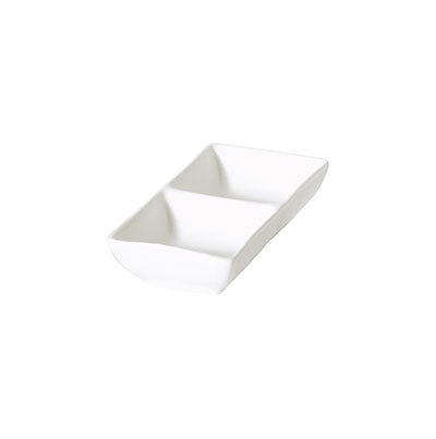 RECT. 2-DIVIDED DISH - 14CM (12)