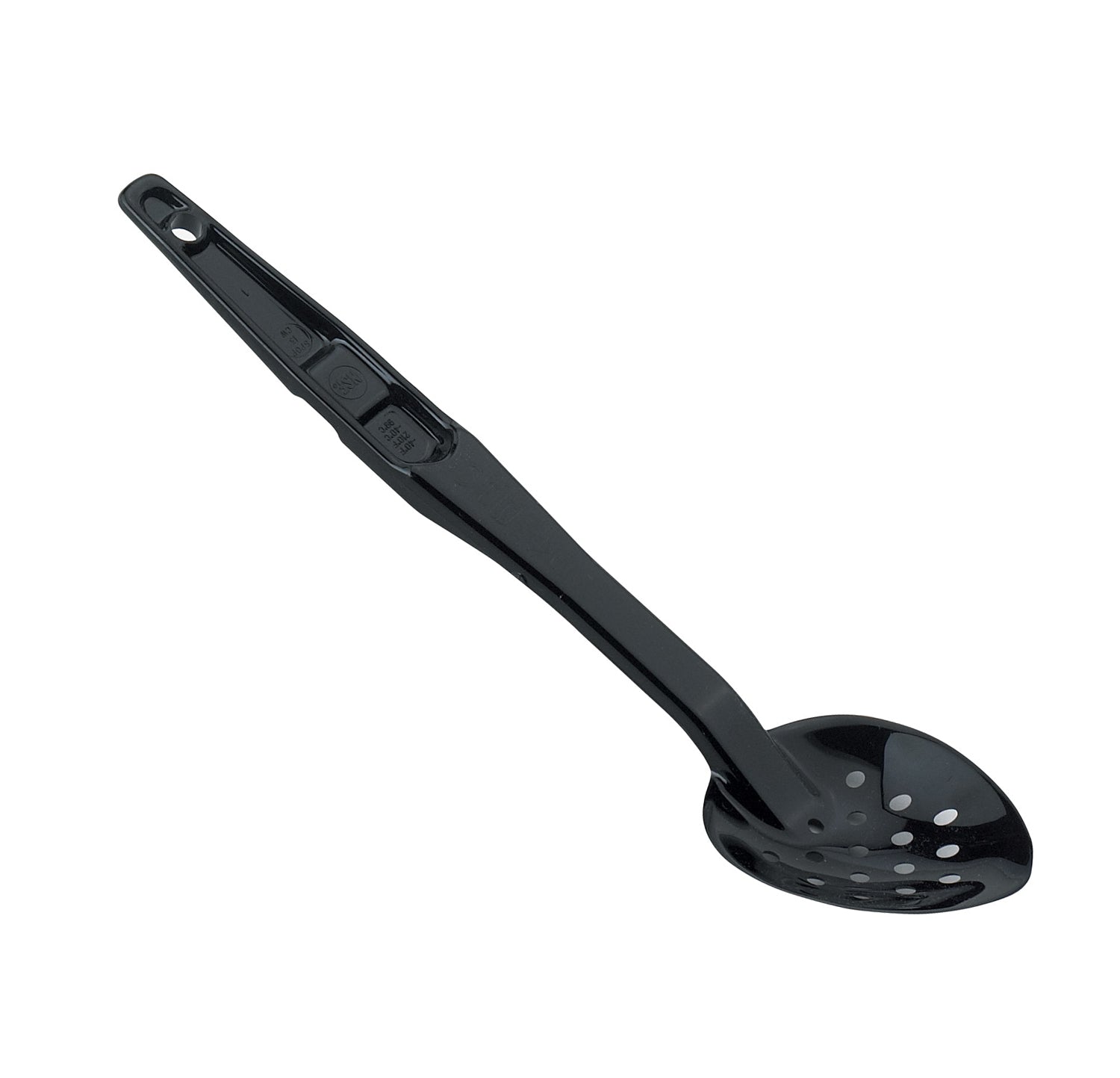 PERFORATED HIGH HEAT SPOON 33CM BLACK