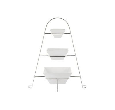 3-TIER SQUARE BOWL STAND 140 X 120MM (1)