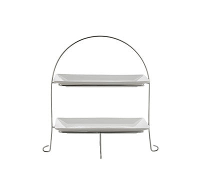 2-TIER LARGE RECT. BOWL STAND 56CM X 38CM (1)