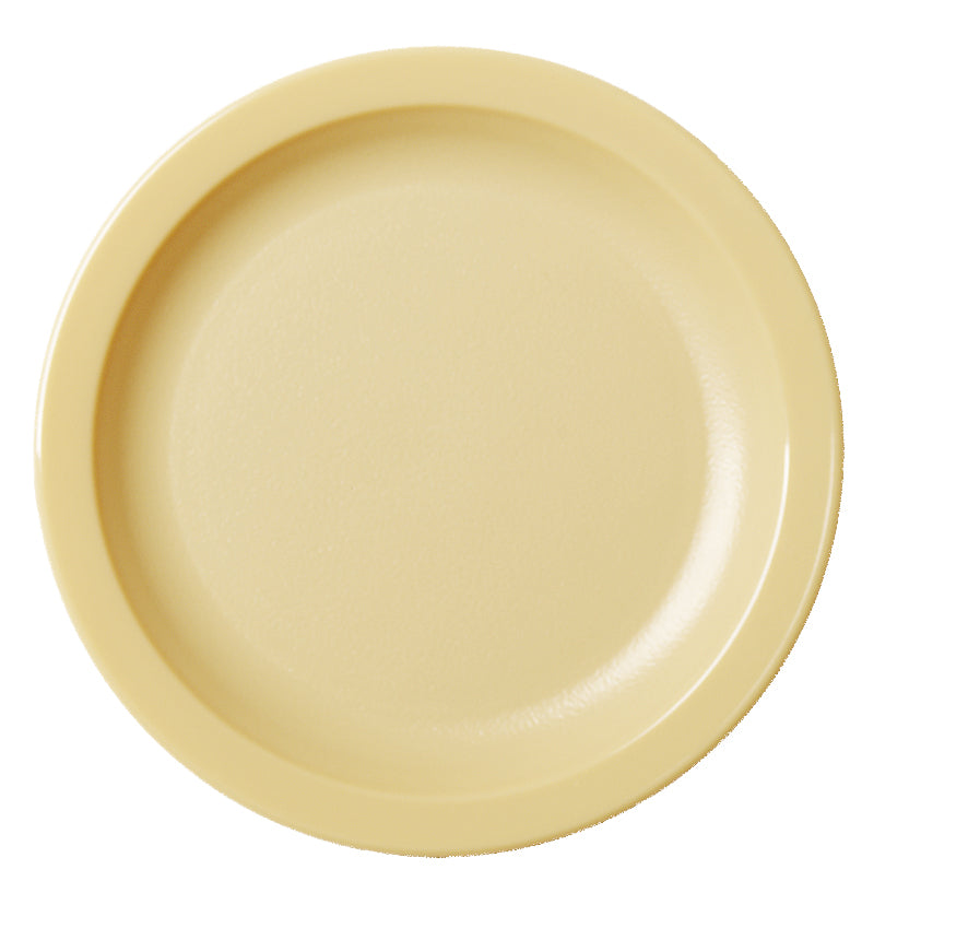 POLYCARBONATE NARROW RIM SIDE PLATE 16.5CM DIAMETER - BEIGE