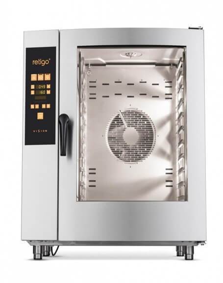 COMBI STEAMER - 10 PAN - ORANGE - INJECTION - ELECTRIC (STAND NOT INCLUDED)