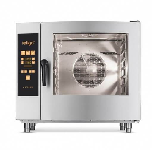 COMBI STEAMER - 6 PAN - ORANGE - INJECTION - ELECTRIC (STAND NOT INCLUDED)