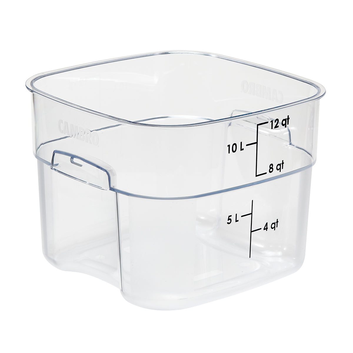 SQUARE POLYCARBONATE STORAGE CONTAINER CLEAR - 12LT