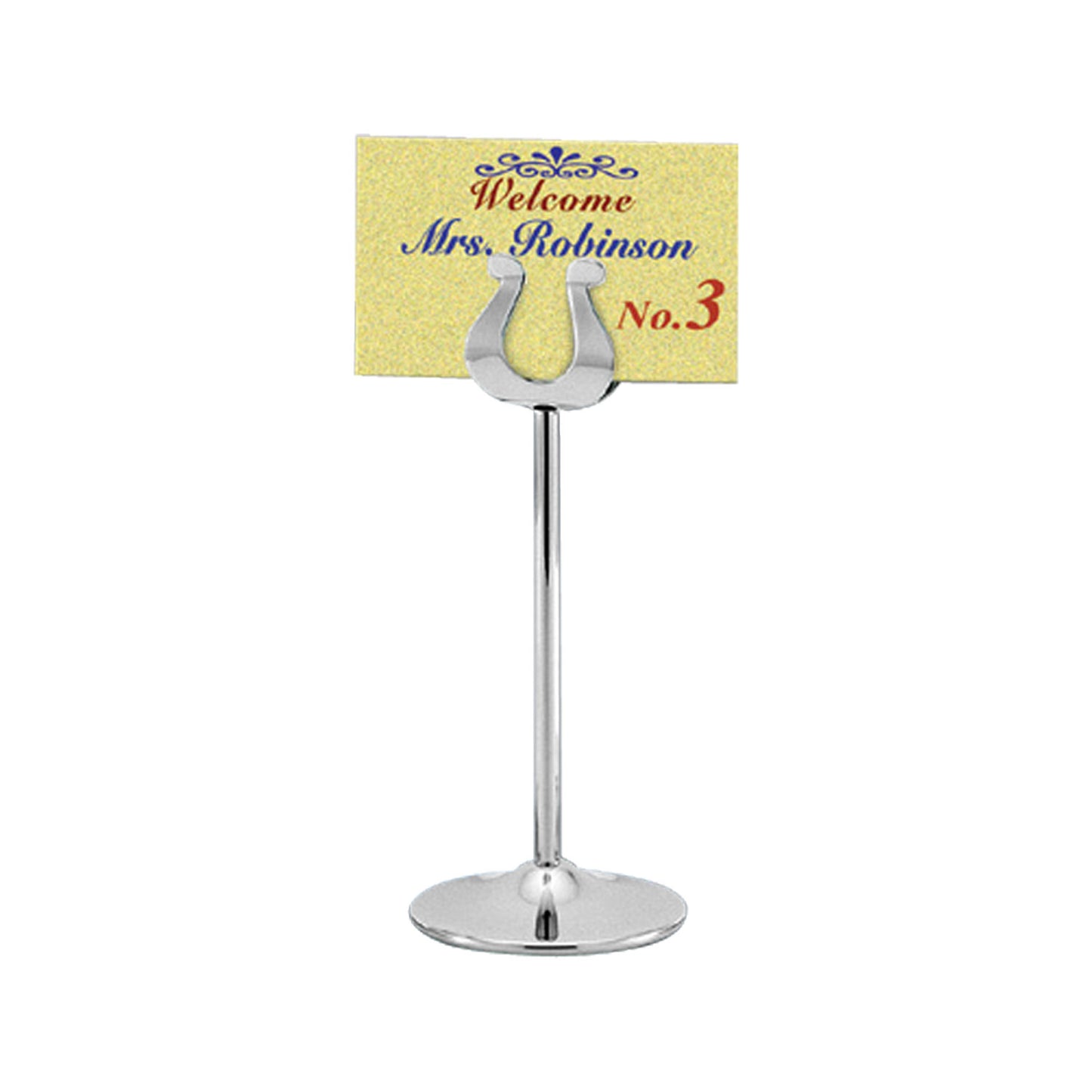 TABLE NUMBER STAND - S/STEEL - 200MM