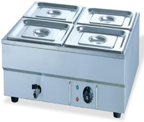 TABLE MODEL BAIN MARIE - INCLUDES 4 INSERTS+LIDS -4 X 1/2