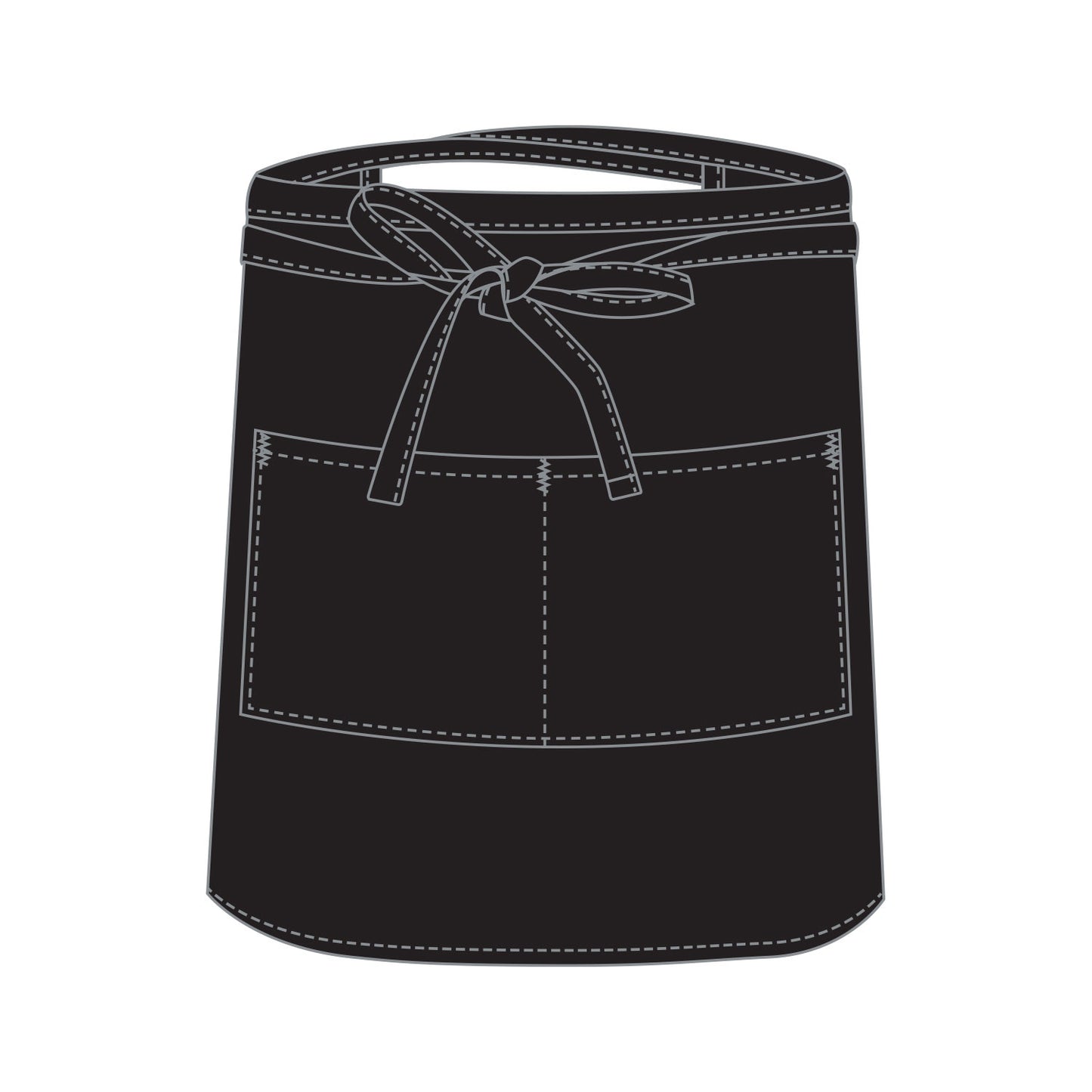 APRONS - BAR - BLACK