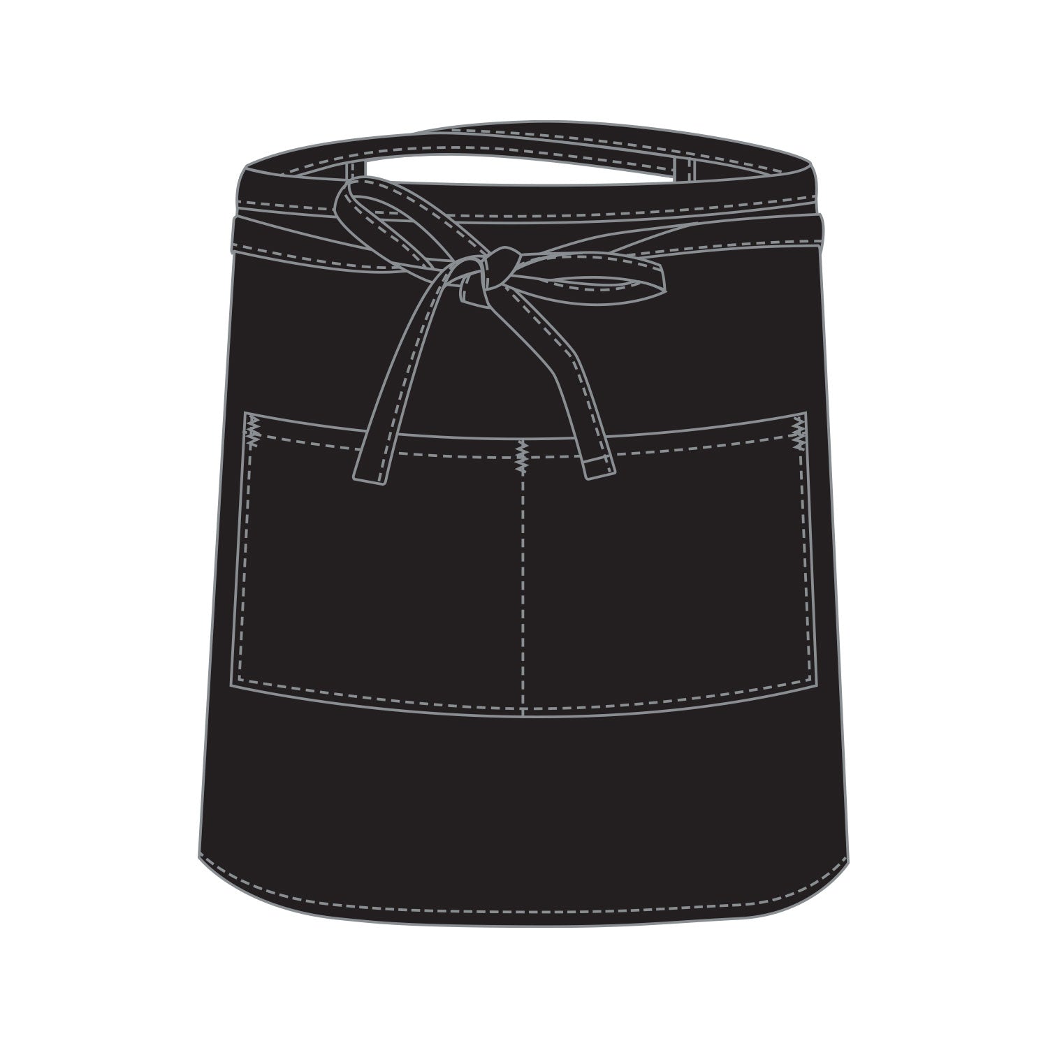 APRONS - BAR - BLACK