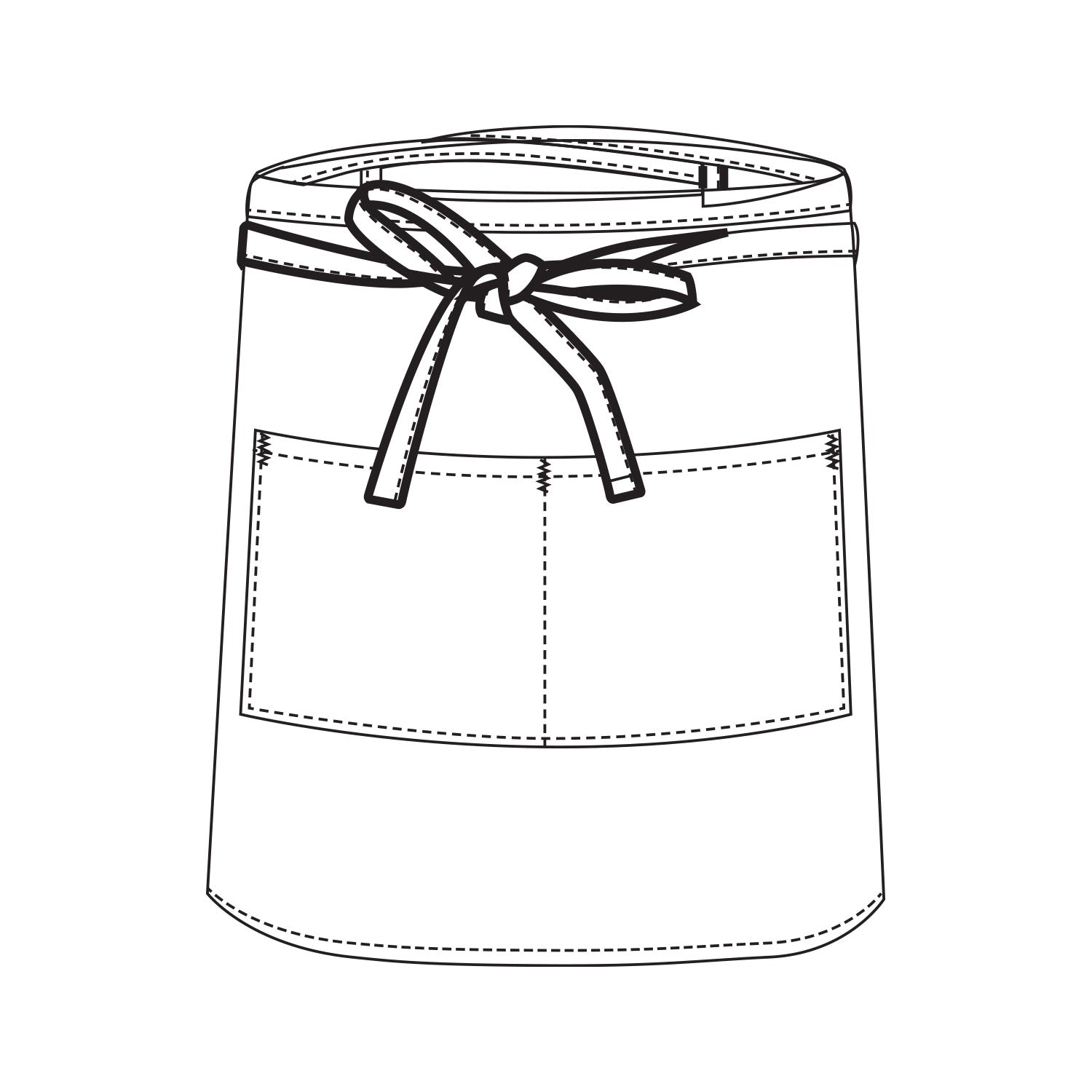 APRONS - BAR - WHITE