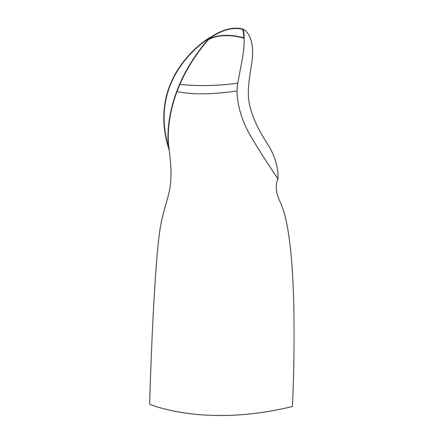 APRON - BLOOD AND FAT - WHITE PVC