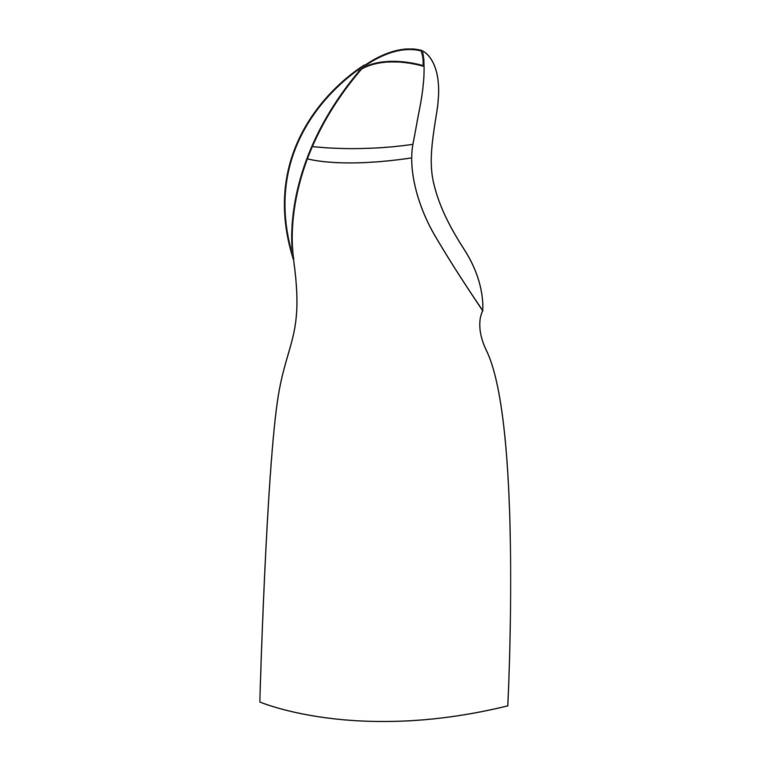 APRON - BLOOD AND FAT - WHITE PVC