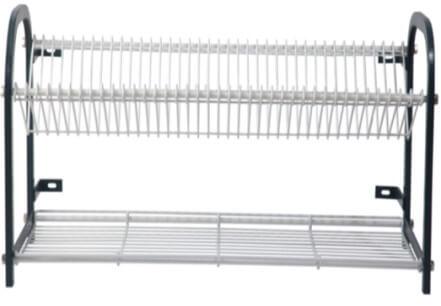 CROCKERY RACK 800 WALL MOUNT 38 PLATES + CUP RACK