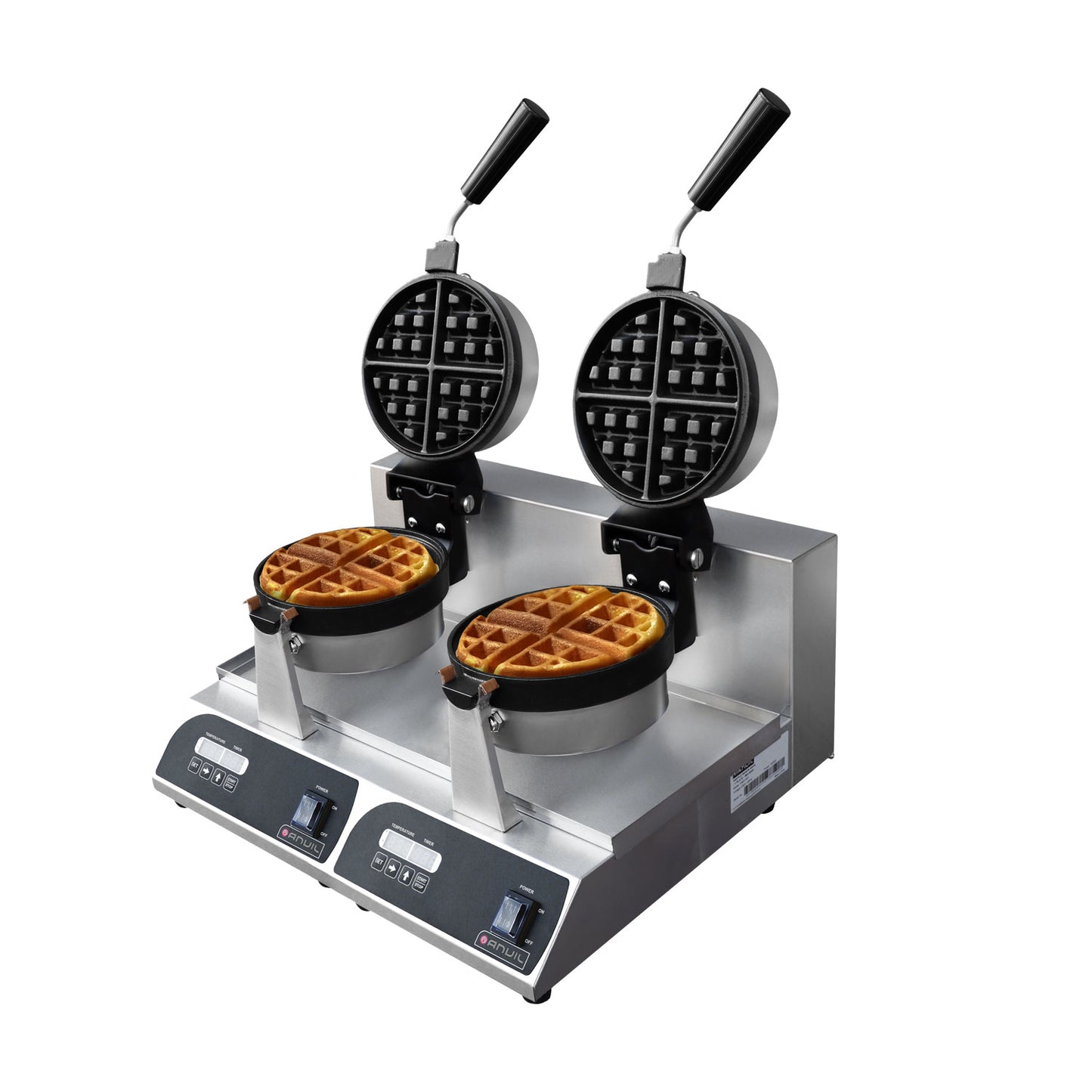 WAFFLE BAKER ANVIL - 2 PLATE - BELGIAN