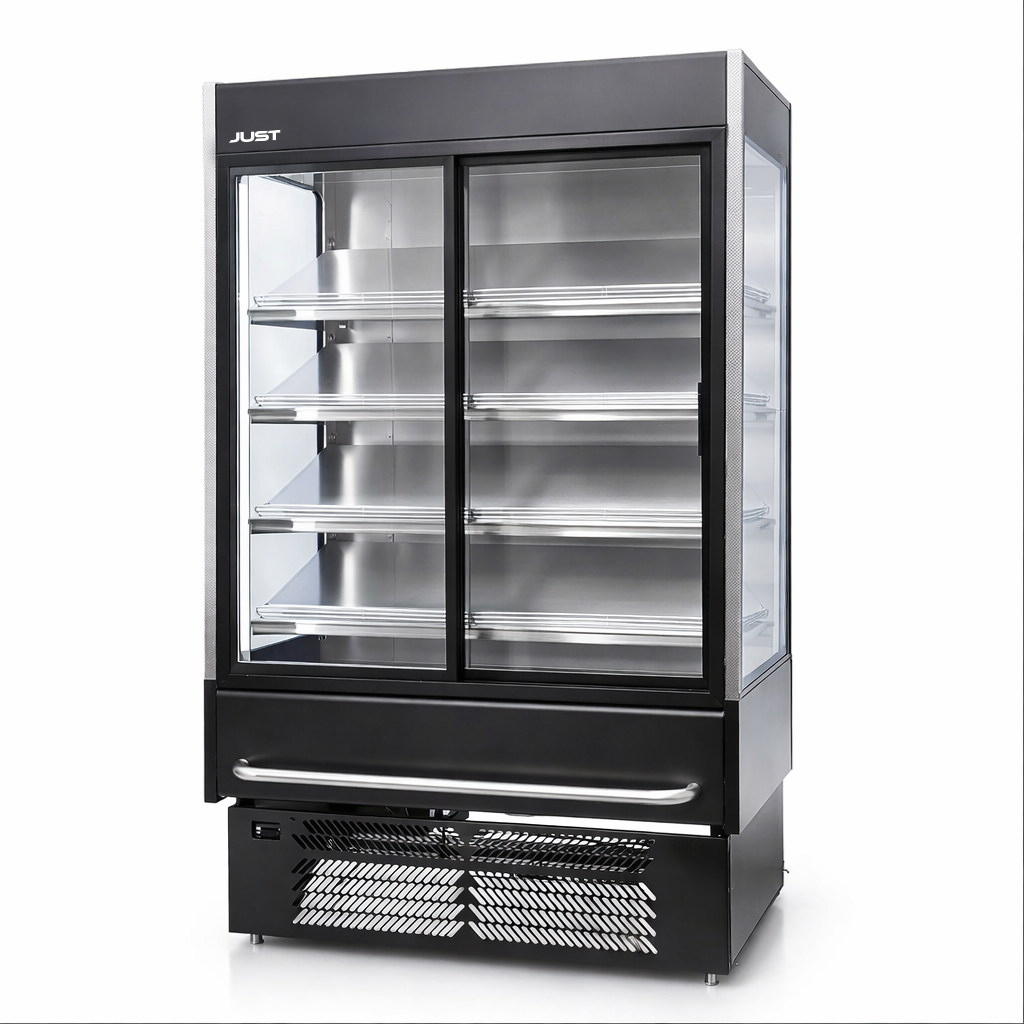 UPRIGHT WARMER 1.3M SLIDING DOORS